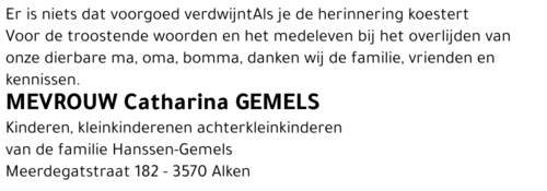 Catharina Gemels