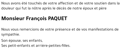 François PAQUET