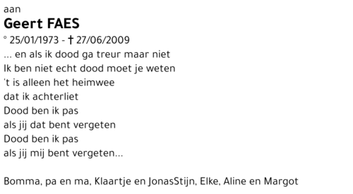 Geert Faes