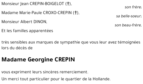 Georgine CREPIN