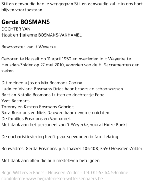Gerda Bosmans