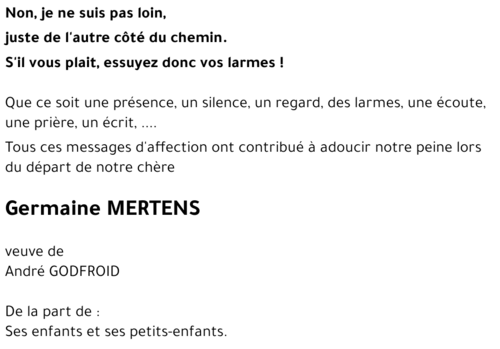 Germaine MERTENS