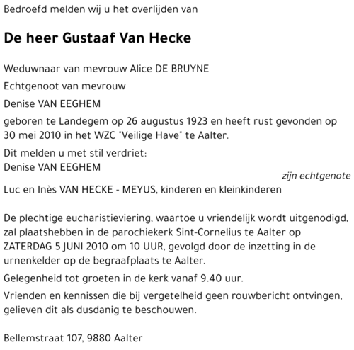 Gustaaf Van Hecke