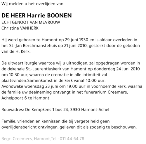 Harrie Boonen