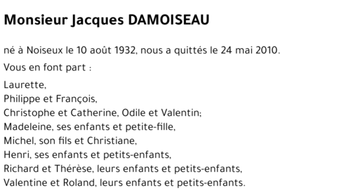 Jacques DAMOISEAU