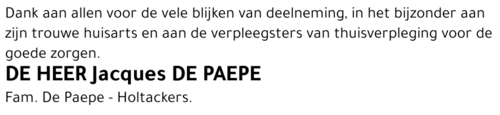 Jacques De Paepe