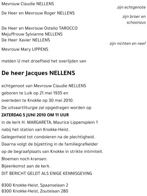 Jacques NELLENS