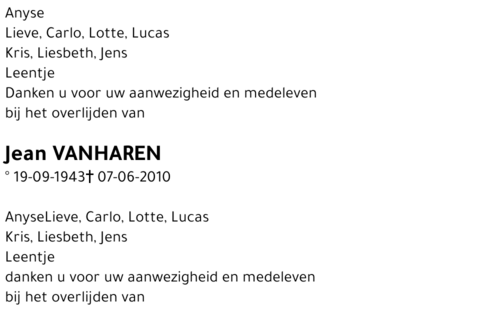 Jean Vanharen