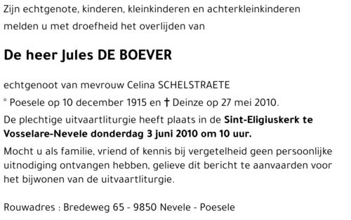Jules DE BOEVER