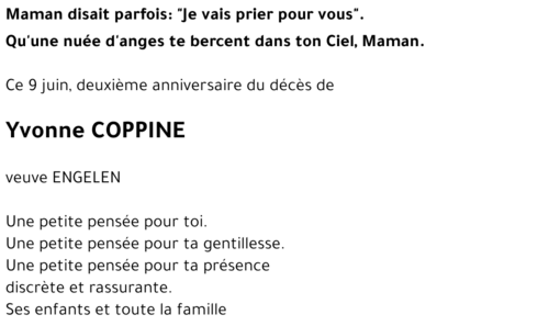 Yvonne COPPINE