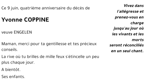 Yvonne COPPINE