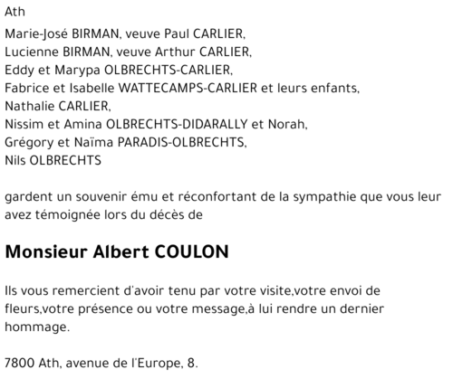 Albert COULON