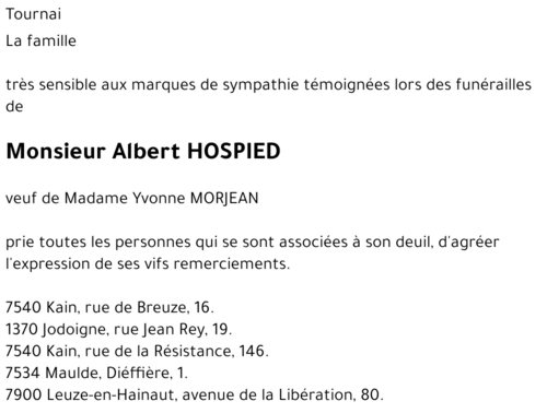 Albert HOSPIED