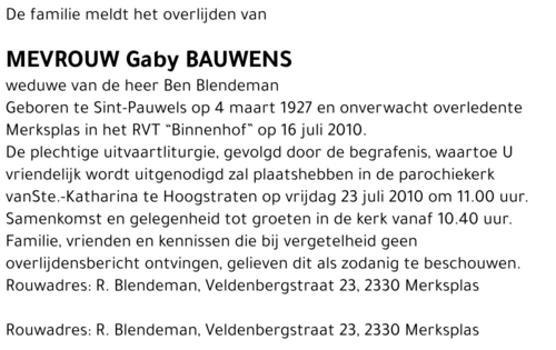 Gaby Bauwens