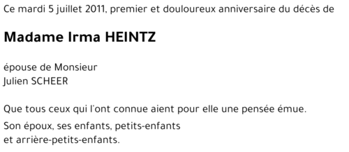 Irma HEINTZ