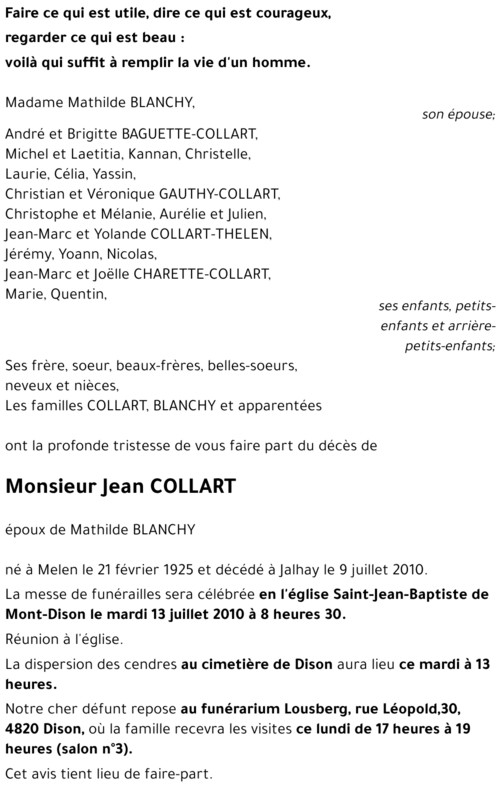 Jean COLLART