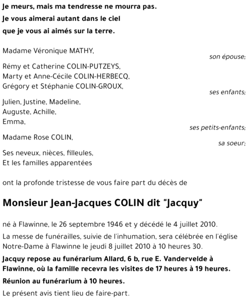Jean-Jacques COLIN
