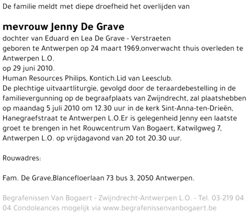 Jenny De Grave