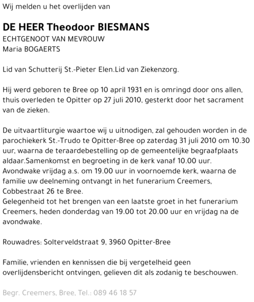 Theodoor Biesmans