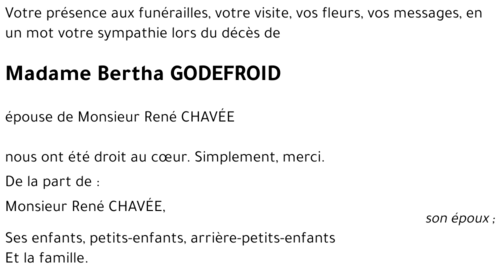 Bertha GODEFROID