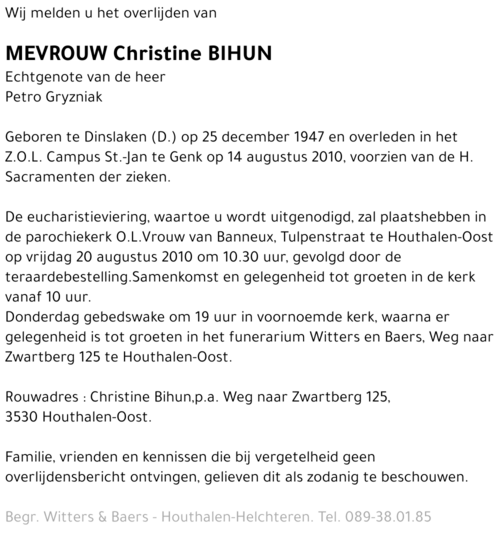 Christine Bihun