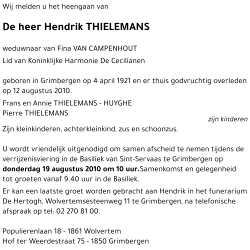 Hendrik THIELEMANS