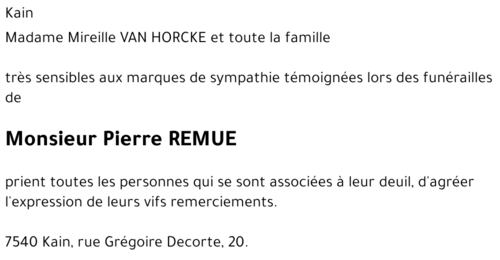 Pierre REMUE