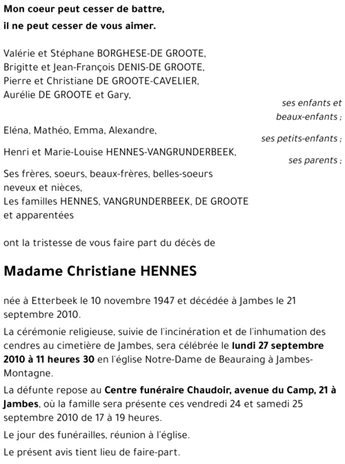Christiane HENNES