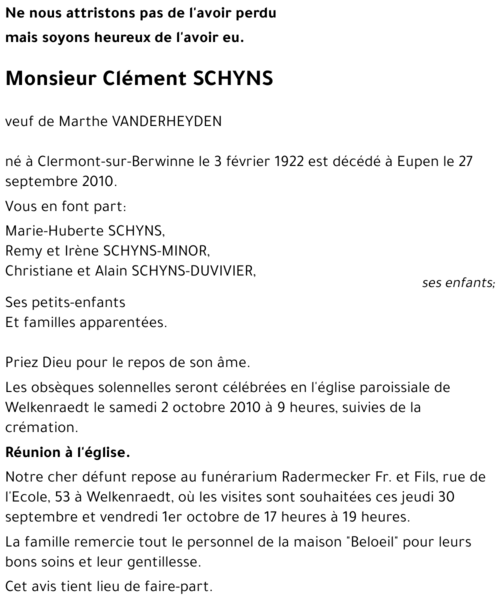 Clément SCHYNS