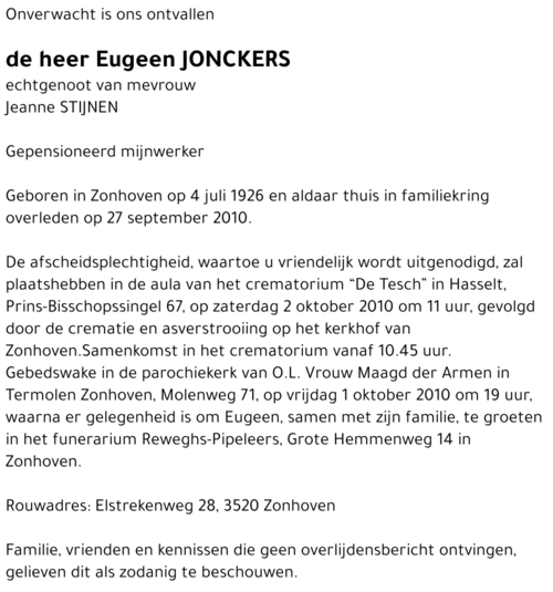 Eugeen Jonckers