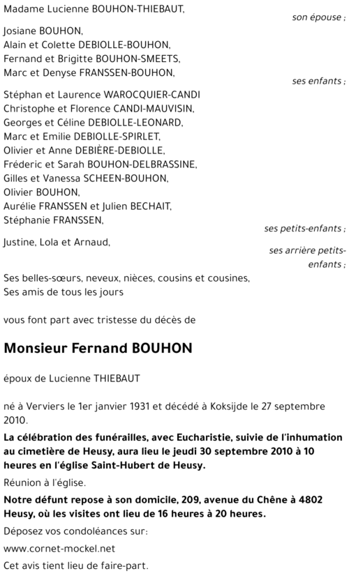 Fernand BOUHON