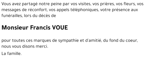 Francis VOUE
