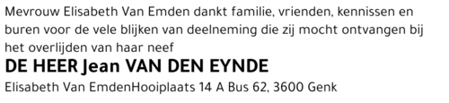 Jean VAN DEN EYNDE
