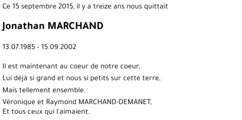 Jonathan MARCHAND