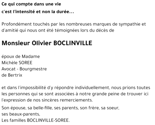 Olivier BOCLINVILLE