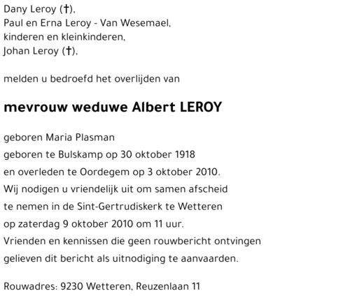 Albert LEROY