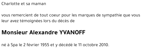 Alexandre YVANOFF