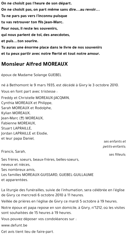 Alfred MOREAUX
