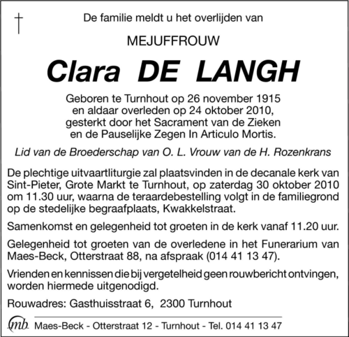 Clara De Langh