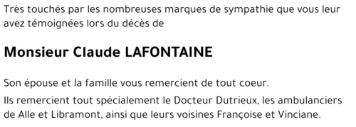 Claude LAFONTAINE