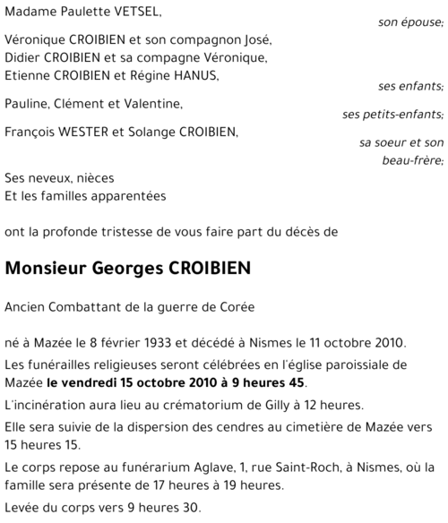 Georges CROIBIEN