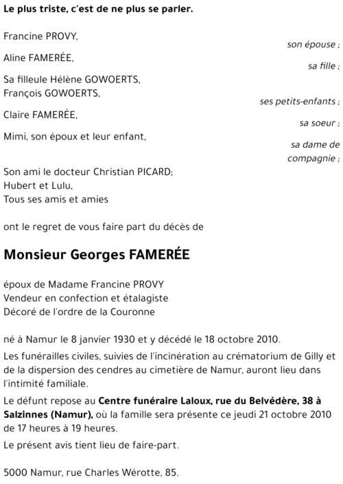 Georges FAMERÉE