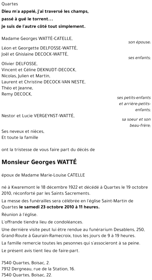 Georges WATTÉ