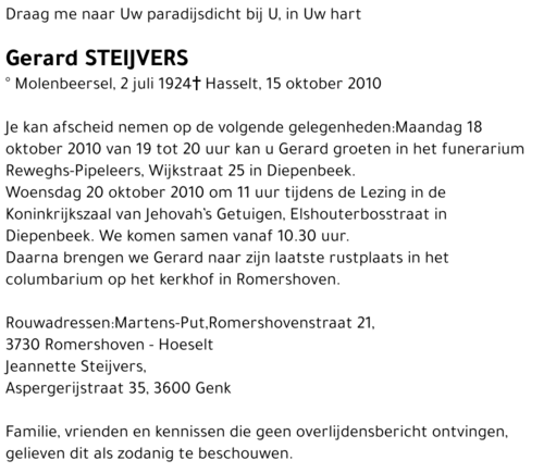 Gerard Steijvers