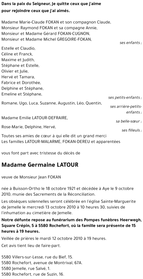 Germaine LATOUR