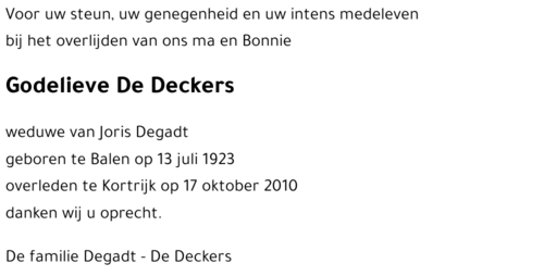 Godelieve De Deckers