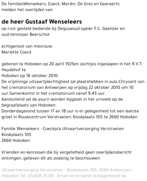 Gustaaf Wenseleers