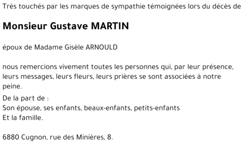 Gustave MARTIN