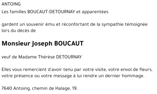 Joseph BOUCAUT