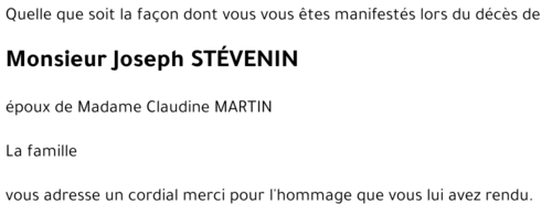 Joseph STEVENIN
